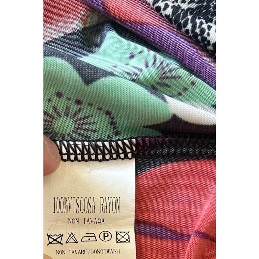 Vintage Just Cavalli Geisha Pop Art Dress Y2K Roberto Cavalli Shift Tunic Sz 4 - Picture 9 of 11